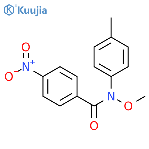 Benzamide, N-methoxy-N-(4-methylphenyl)-4-nitro- structure