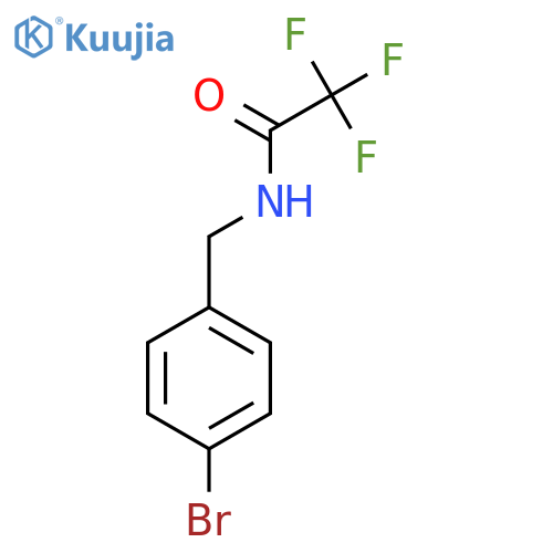 N-[(4-Bromophenyl)methyl]-2,2,2-trifluoroacetamide structure