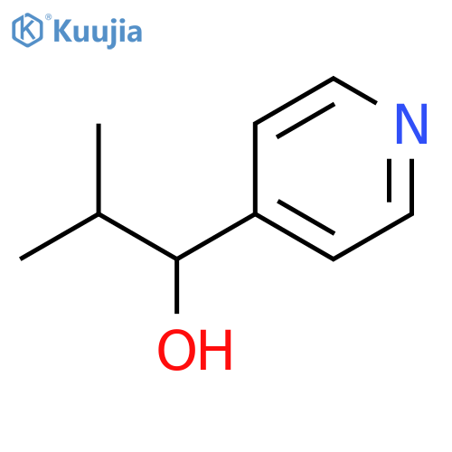 2-methyl-1-(pyridin-4-yl)propan-1-ol structure