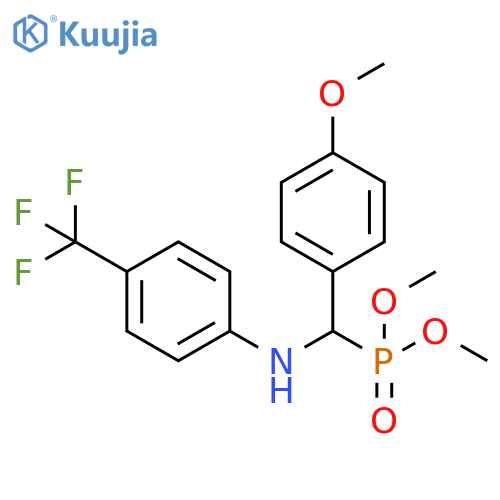 Phosphonic acid, [(4-methoxyphenyl)[[4-(trifluoromethyl)phenyl]amino]methyl]-, dimethyl ester (9CI) structure