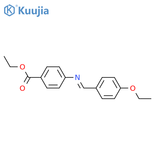 Benzoic acid, 4-[[(4-ethoxyphenyl)methylene]amino]-, ethyl ester structure