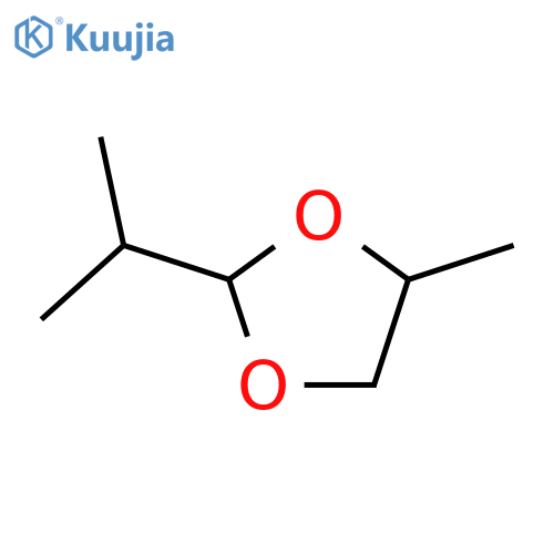 1,3-Dioxolane,4-methyl-2-(1-methylethyl)-, cis- (9CI) structure
