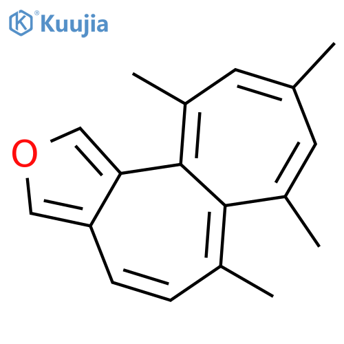 Heptaleno[1,2-c]furan, 6,7,9,11-tetramethyl- structure