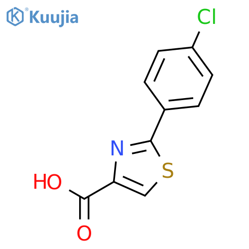 2-(4-Chlorophenyl)-1,3-thiazole-4-carboxylic acid structure