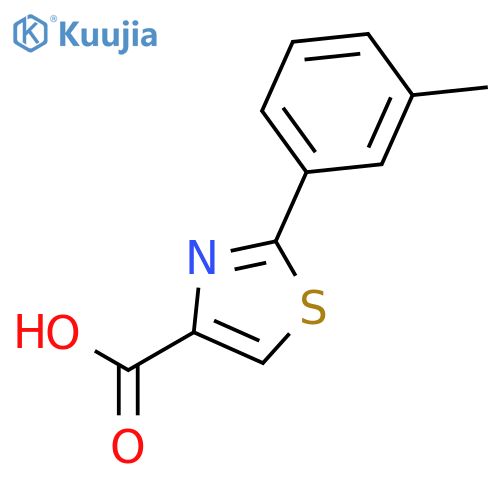 4-Thiazolecarboxylic acid, 2-(3-methylphenyl)- structure