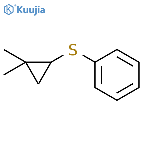 Benzene, [(2,2-dimethylcyclopropyl)thio]- structure