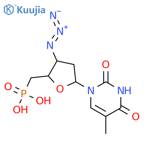 Thymidine, 3'-azido-3',5'-dideoxy-5'-phosphono- structure