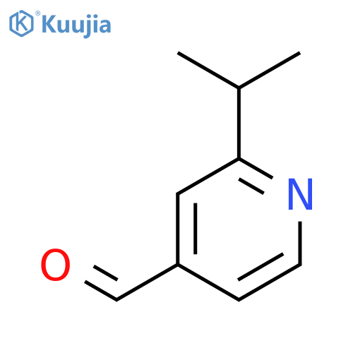 2-(propan-2-yl)pyridine-4-carbaldehyde structure