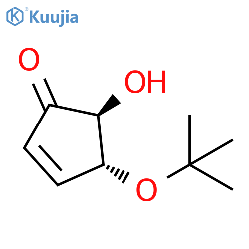 2-Cyclopenten-1-one,4-(1,1-dimethylethoxy)-5-hydroxy-, (4R,5S)-rel- structure
