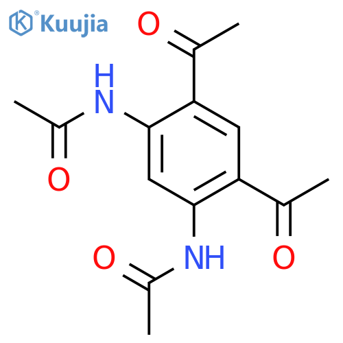 Acetamide, N,N'-(4,6-diacetyl-m-phenylene)bis- (en) structure