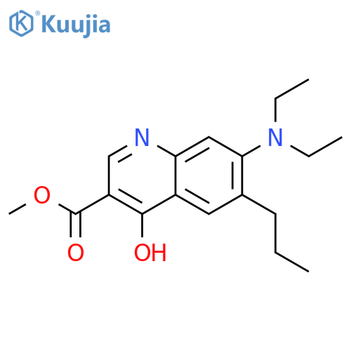 Methyl 7-(diethylamino)-4-hydroxy-6-propylquinoline-3-carboxylate structure