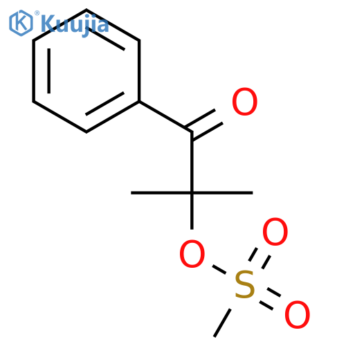 2-Methyl-1-oxo-1-phenylpropan-2-yl methanesulfonate structure