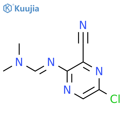 Methanimidamide, N'-(5-chloro-3-cyano-2-pyrazinyl)-N,N-dimethyl- structure