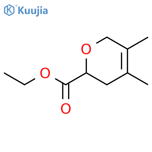 2H-Pyran-2-carboxylic acid, 3,6-dihydro-4,5-dimethyl-, ethyl ester, (2S)- structure