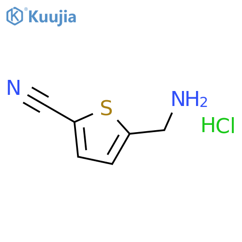 5-(Aminomethyl)thiophene-2-carbonitrile hydrochloride structure