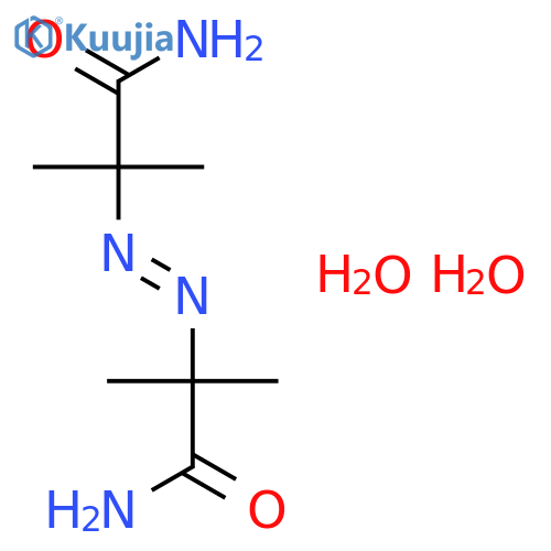 Propanamide, 2,2'-azobis[2-methyl-, dihydrate structure