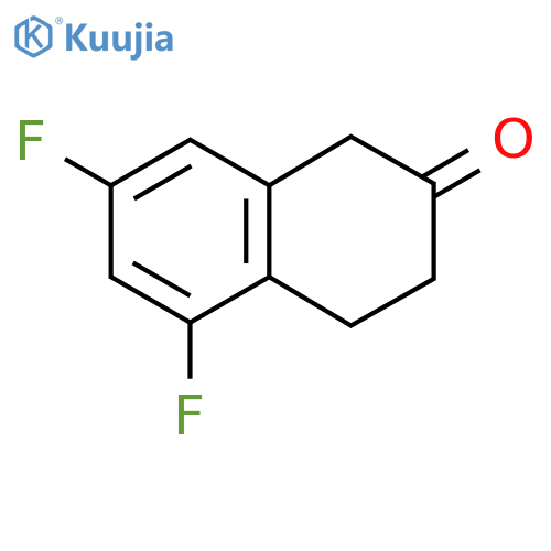 5,7-difluoro-1,2,3,4-tetrahydronaphthalen-2-one structure