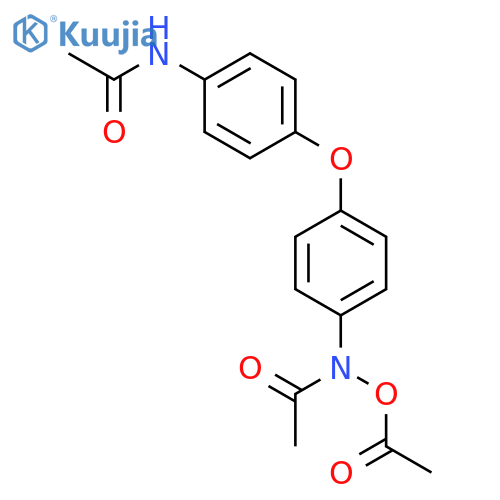 N-{4-[4-(acetylamino)phenoxy]phenyl}-N-(acetyloxy)acetamide structure