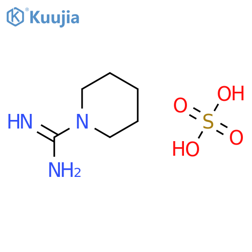 piperidine-1-carboximidamide;hemi(sulfuric acid) structure