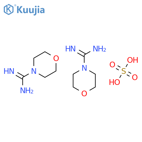 morpholine-4-carboximidamide;hemi(sulfuric acid) structure