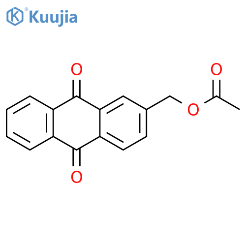 9,10-Anthracenedione, 2-[(acetyloxy)methyl]- structure