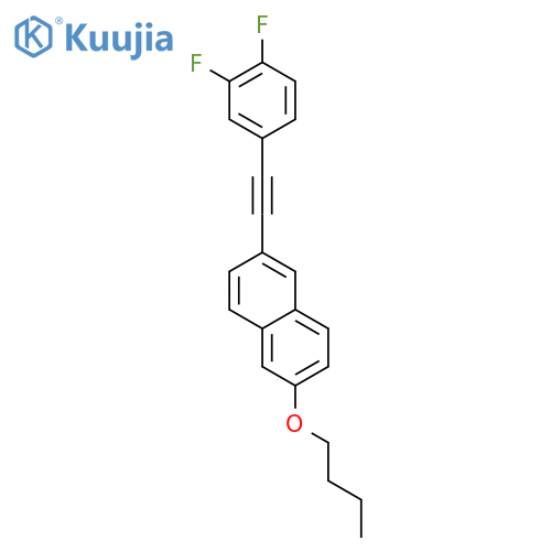 Naphthalene, 2-butoxy-6-[(3,4-difluorophenyl)ethynyl]- structure