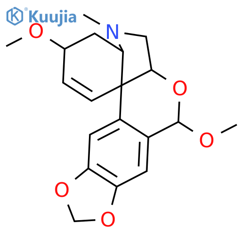 8H-[1,3]Dioxolo[6,7][2]benzopyrano[3,4-c]indole,3,4,4a,5,6,6a-hexahydro-3,8-dimethoxy-5-methyl-, (3S,4aS,6aR,8R,13bS)- structure