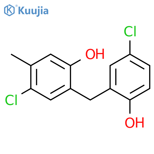 Phenol, 4-chloro-2-[(5-chloro-2-hydroxyphenyl)methyl]-5-methyl- structure