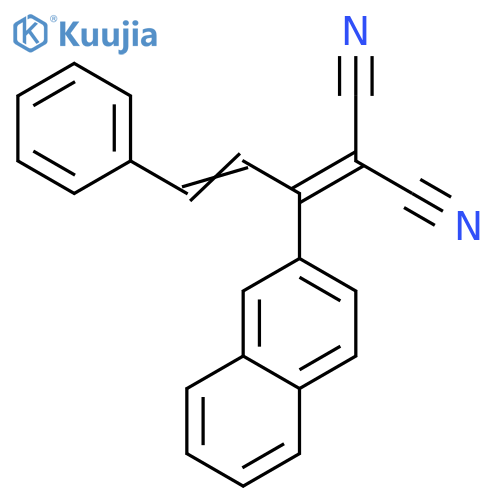 Propanedinitrile, [1-(2-naphthalenyl)-3-phenyl-2-propenylidene]- structure