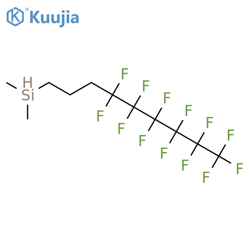 Silane, dimethyl(4,4,5,5,6,6,7,7,8,8,9,9,9-tridecafluorononyl)- structure