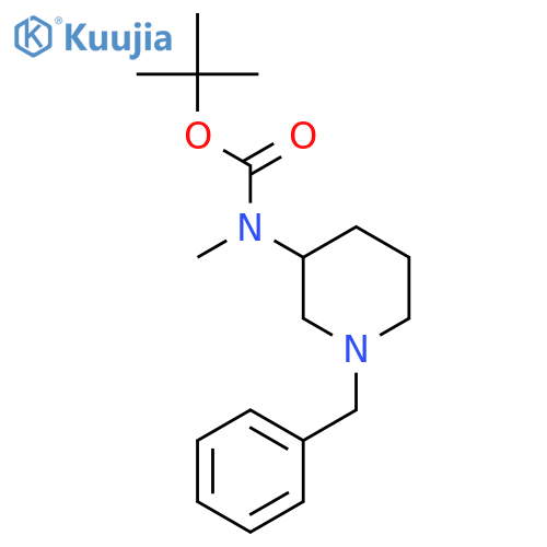 tert-Butyl (1-benzylpiperidin-3-yl)(methyl)carbamate structure