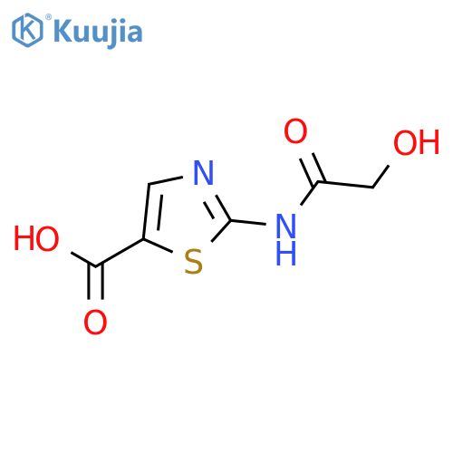 5-Thiazolecarboxylicacid, 2-[(2-hydroxyacetyl)amino]- structure
