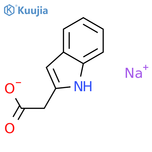 Sodium 1H-indol-2-ylacetate structure
