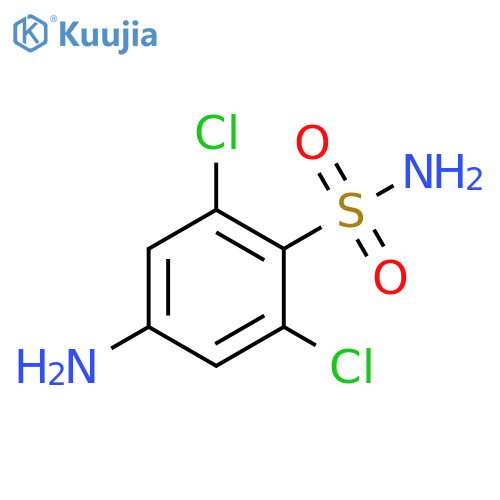 4-amino-2,6-dichlorobenzene-1-sulfonamide structure