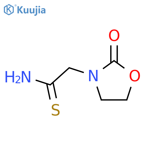 3-Oxazolidineethanethioamide, 2-oxo- structure