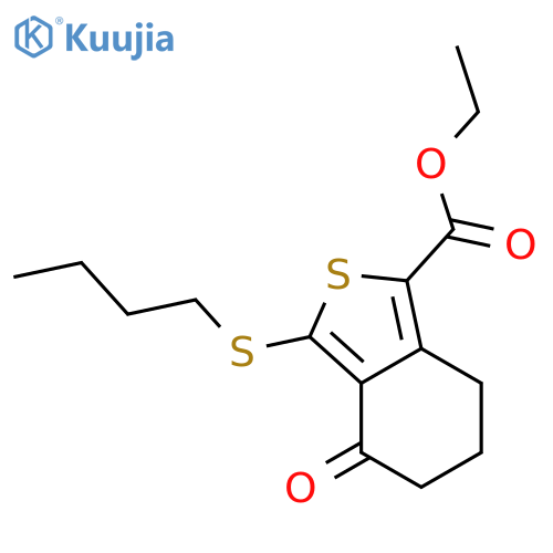 Ethyl 3-(Butylthio)-4-oxo-4,5,6,7-tetrahydrobenzo-cthiophene-1-carboxylate structure