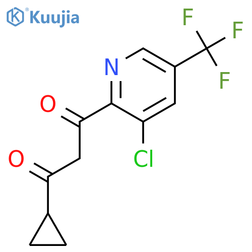 1-(3-Chloro-5-(trifluoromethyl)pyridin-2-yl)-3-cyclopropylpropane-1,3-dione structure