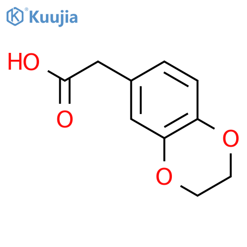 2-(2,3-dihydro-1,4-benzodioxin-6-yl)acetic acid structure