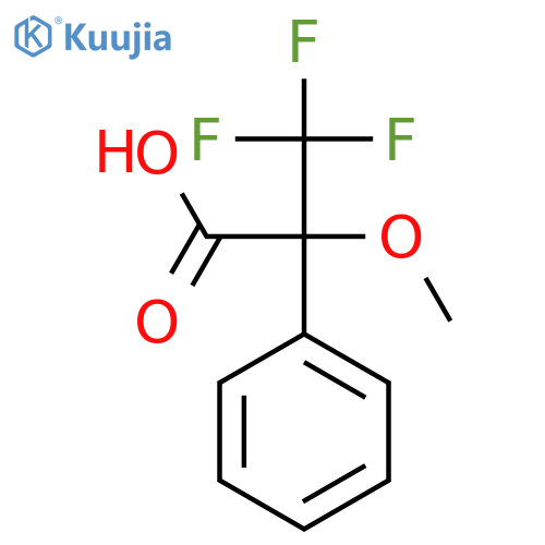 (2S)-3,3,3-trifluoro-2-methoxy-2-phenyl-propanoic acid structure