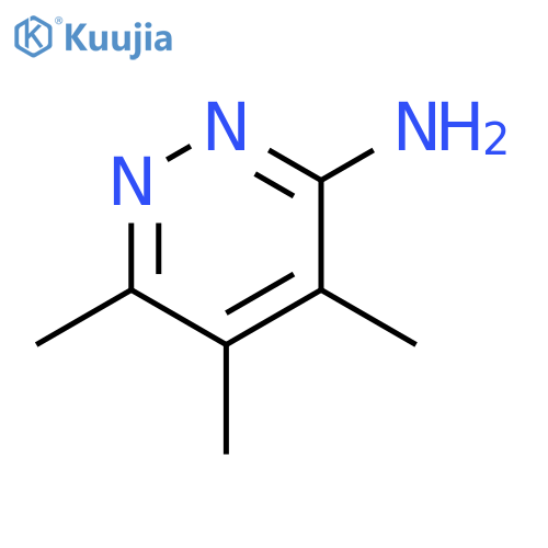 3-Pyridazinamine, 4,5,6-trimethyl- structure