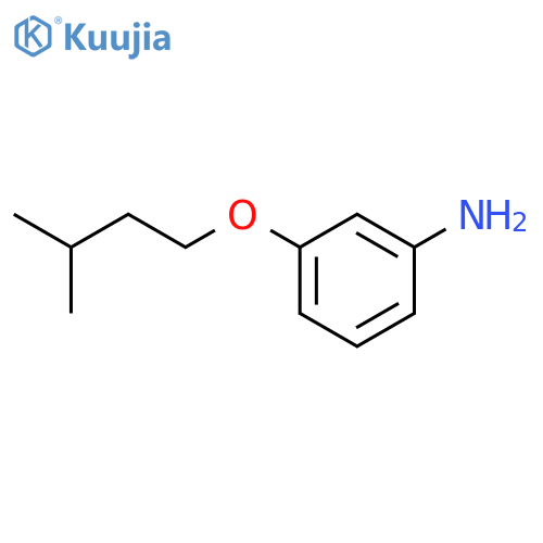 3-(3-methylbutoxy)aniline structure