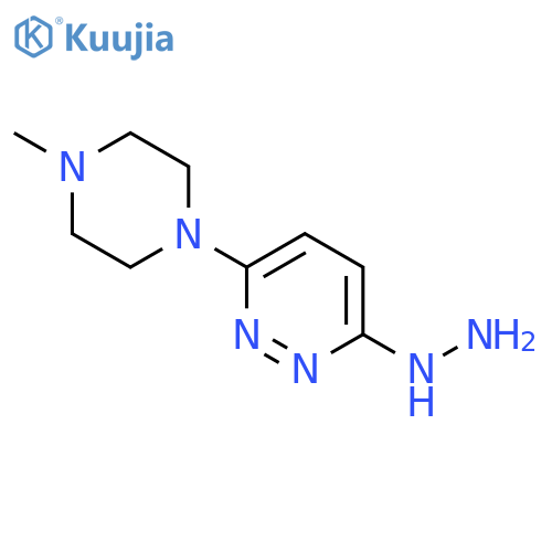 3-hydrazinyl-6-(4-methyl-1-piperazinyl)-Pyridazine structure