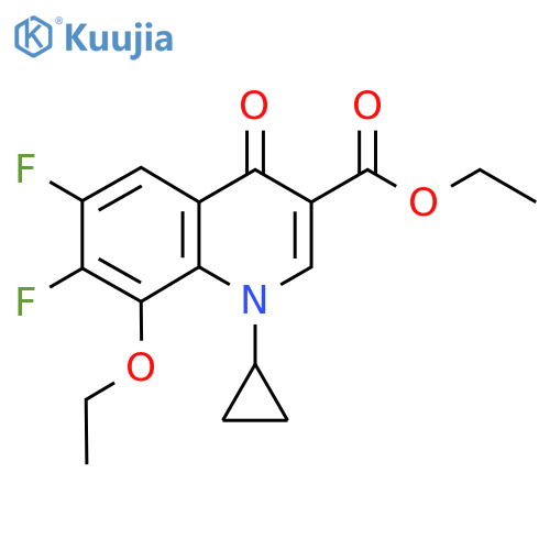 1-Cyclopropyl-8-ethoxy-6,7-difluoro-1,4-dihydro-4-oxo-3-quinolinecarboxylic Acid Ethyl Ester structure
