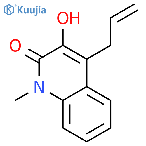 2(1H)-Quinolinone, 3-hydroxy-1-methyl-4-(2-propenyl)- (9CI) structure