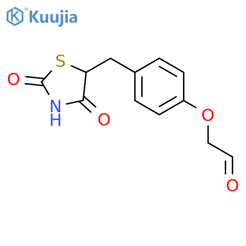 5-[4-(2-oxoethoxy)benzyl]thiazolidine-2,4-dione structure