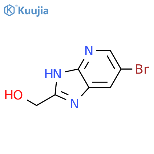 (6-Bromo-3H-imidazo4,5-bpyridin-2-yl)methanol structure