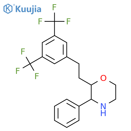 Morpholine, 2-[2-[3,5-bis(trifluoromethyl)phenyl]ethyl]-3-phenyl- structure