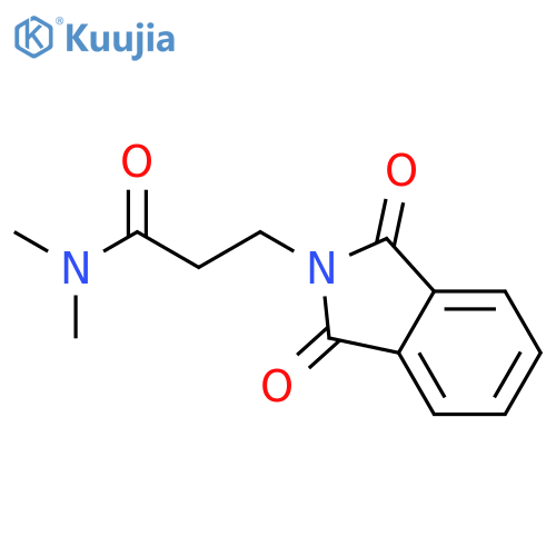 3-(1,3-dioxo-2,3-dihydro-1H-isoindol-2-yl)-N,N-dimethylpropanamide structure