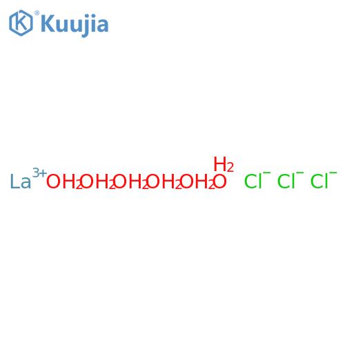Lanthanum (III) chloride hexahydrate structure