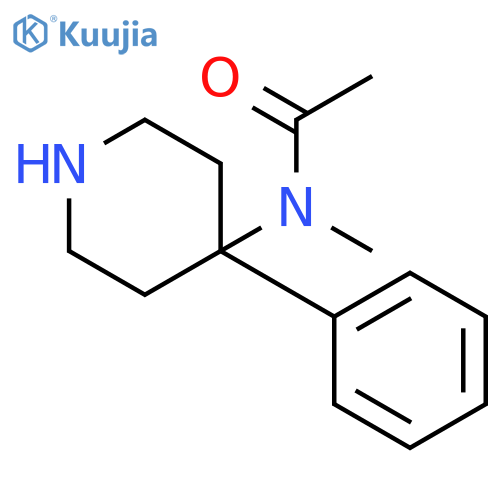 N-Methyl-N-(4-phenylpiperidin-4-yl)acetamide structure